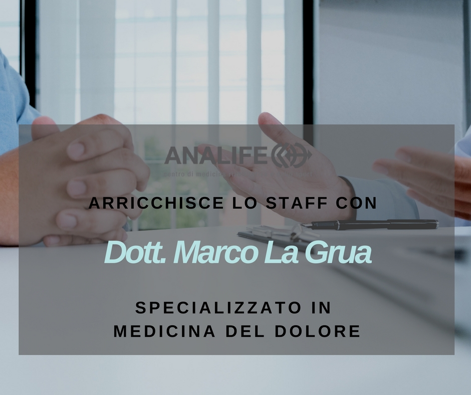 Dott. Marco La Grua specializzato in medicina del dolore